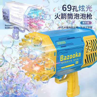 Bubble Maker 69-hole Bazooka Bubble Gun in Action